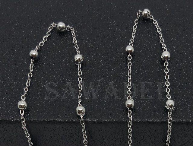 Collana con ciondolo croce in acciaio inox da uomo catenina rosario Collana con ciondolo croce in acciaio inox da uomo catenina rosario
