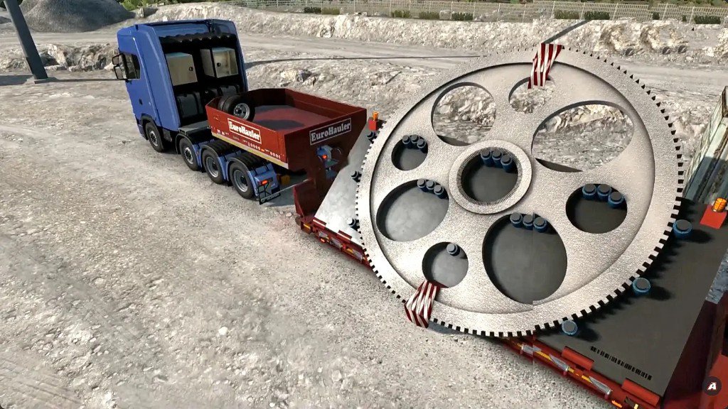 5 1m gear cargo trailer for ets2 3