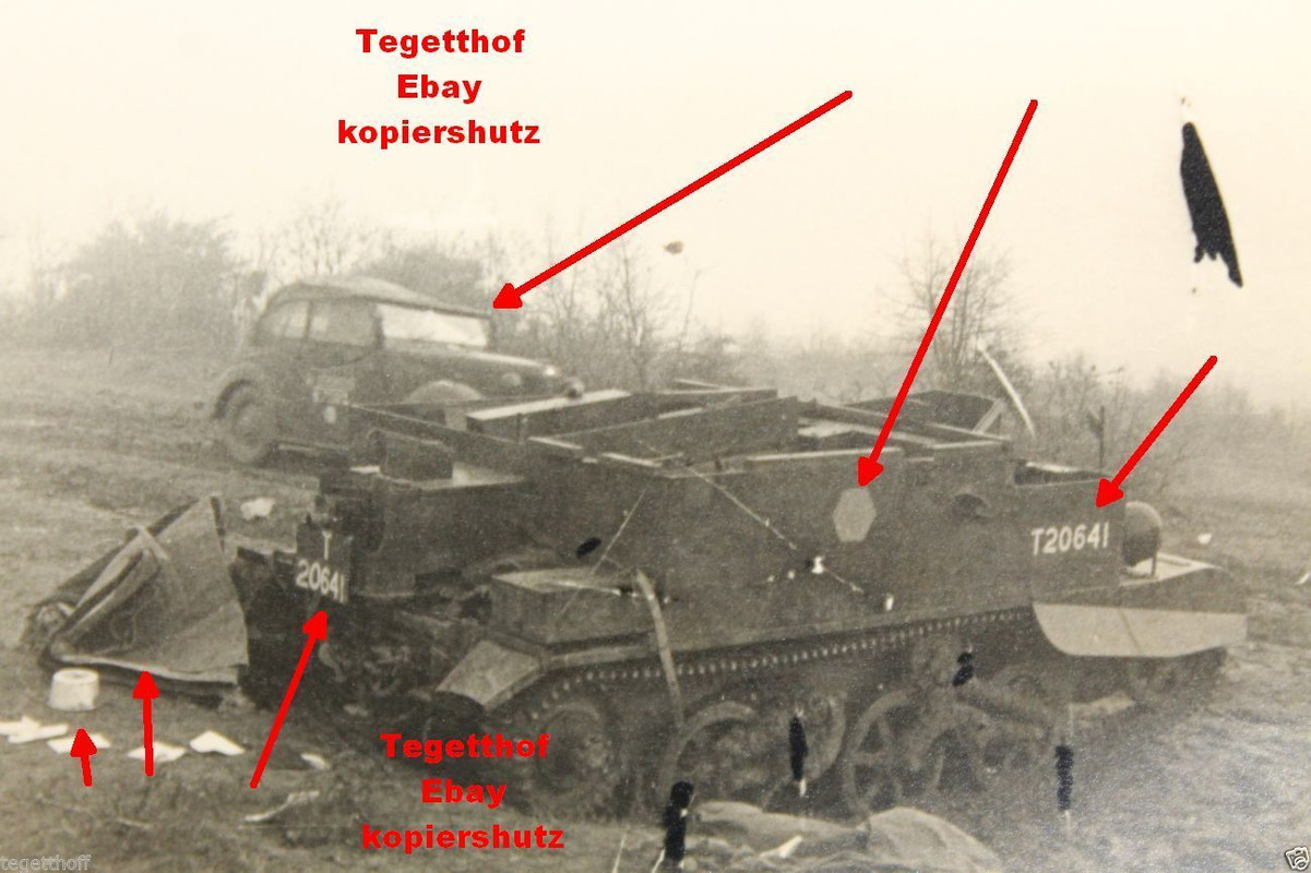 WH PANZER UND zerstörte ENGLISCHE PANZER GRIECHE