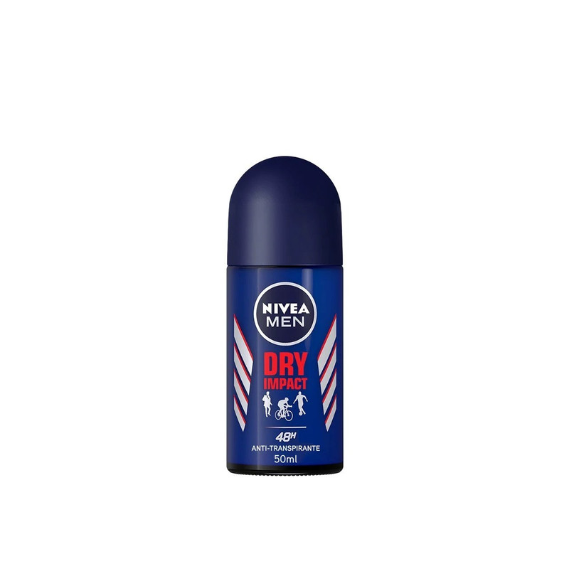 nivea men dry impact 48h deodorant anti perspirant roll on 50ml