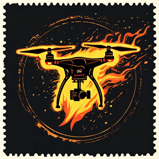 Postal-stamp-style-art-of-a-fl-32