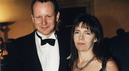 Photo of Alexander Skarsgård  & his  Mother  My Skarsgård