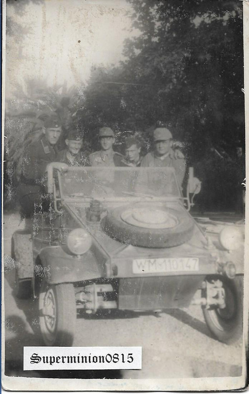 Foto WH DAK VW Kübelwagen Typ82 Südfront Kriegsmarine Kennung Sü