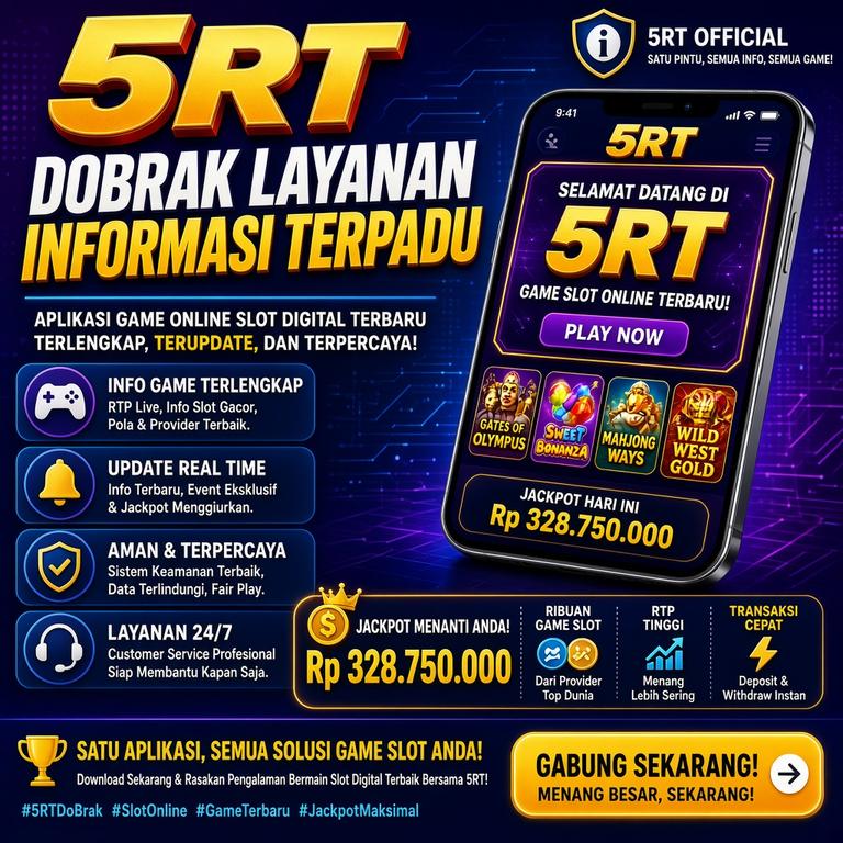 5RT Dobrak Layanan Informasi Terpadu, Aplikasi Game Online Slot Digital Terbaru