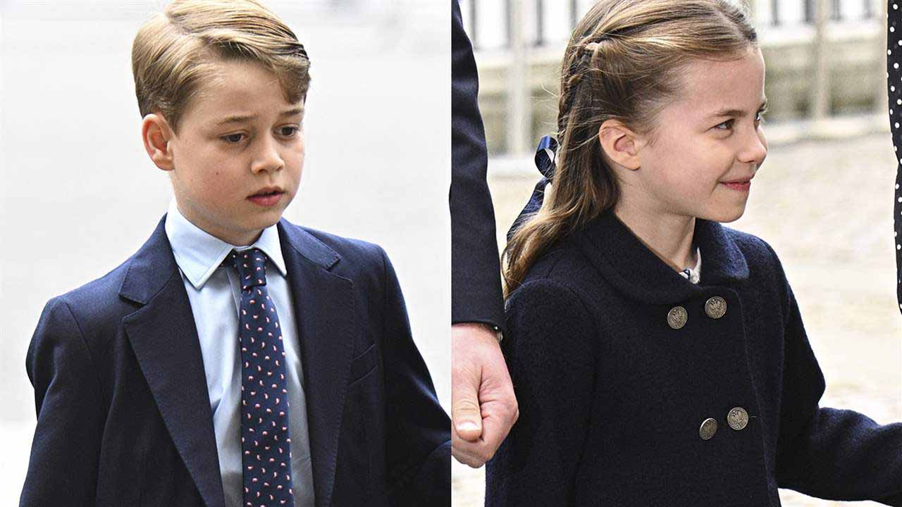 Hijos de los Duques de Cambridge llegan a la Abadía de Westminster