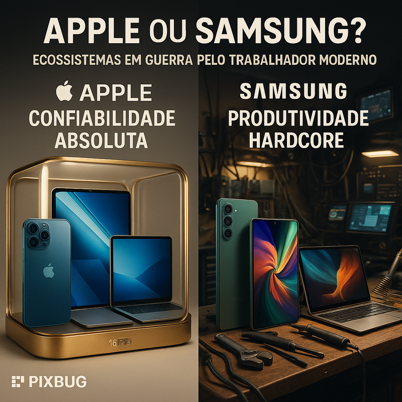 Apple ou Samsung? Ecosistemas em guerra pelo trabalhador moderno