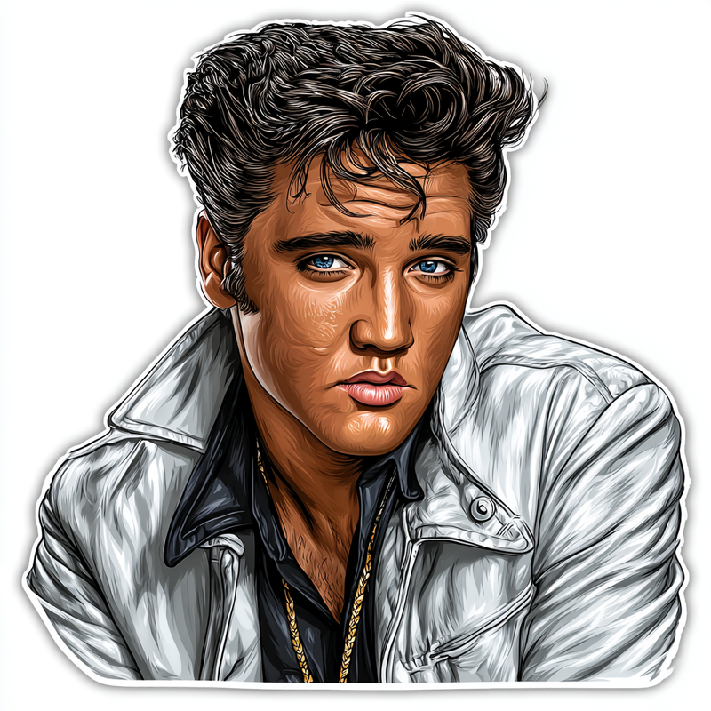 u7722183643 Elvis Presley as a sticker cool realistic style ea8b81aa 9d77 42cd 82b2 176f39b36ef1 0