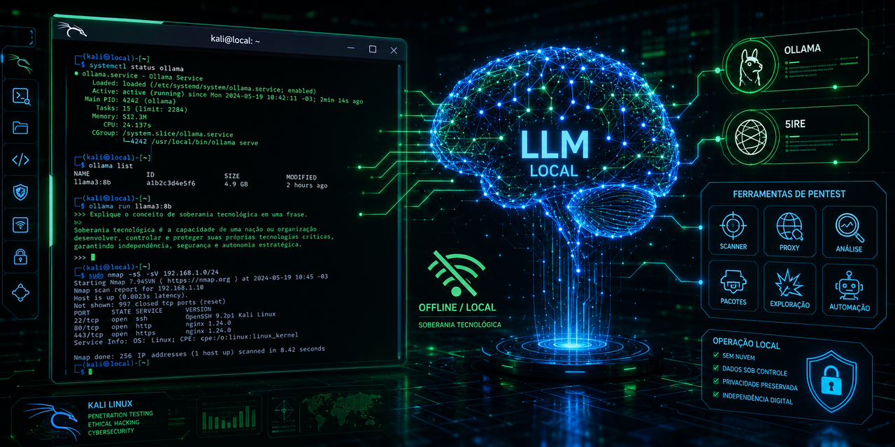 Kali Linux + LLM Local: Ollama + 5ire Transformam o Pentest em Experiência Totalmente Offline