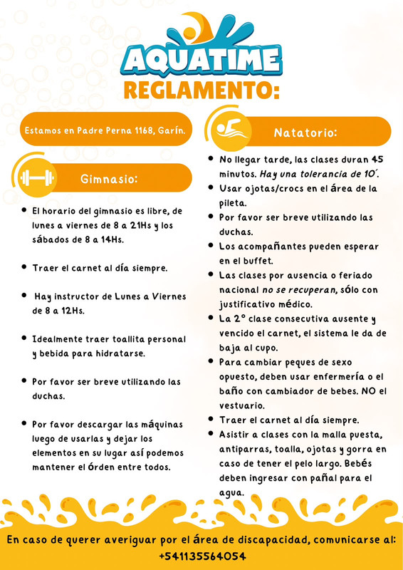 Reglamento Aquatime