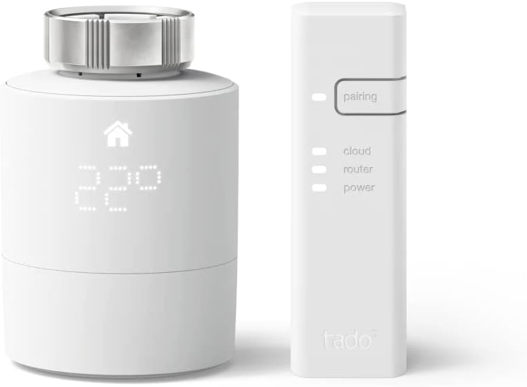 TADO¬∞ Valvola termostatica kit di base V3+, Valvola termostatica smart, Controllo tramite app, impianto centralizzato