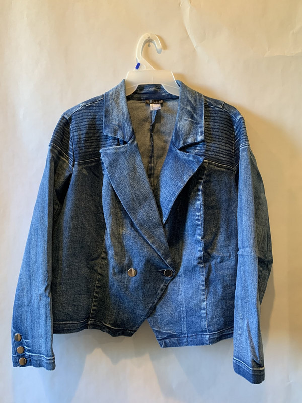 VENUS DENIM BLAZER LIGHT WASH US 20 EUR 52