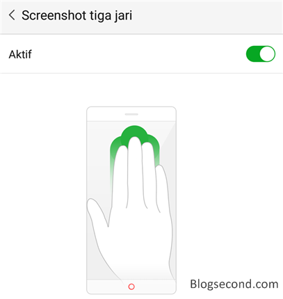 Menggunakan Screenshot Tiga Jari di Ponsel Android