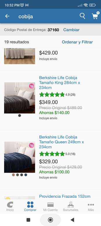 Costco: Berkshire Life Cobija Tamaño Queen
