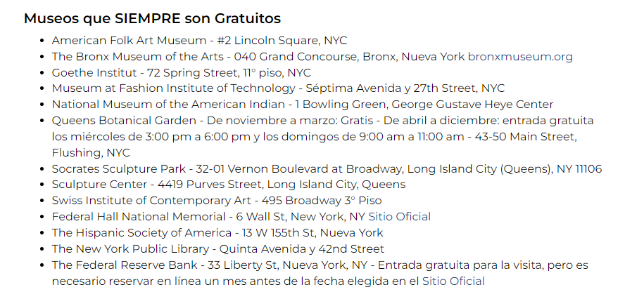 Museos de Nueva York Gratis - *American Museum of Natural History* Visita ✈️ Foro Nueva York y Noreste de USA