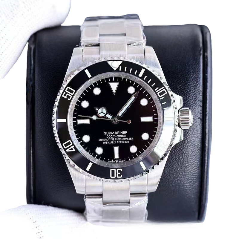 Rolex Oyster Perpetual Silver Black
