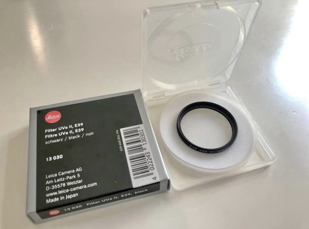 Leica E49 UVa II Filter (Black)