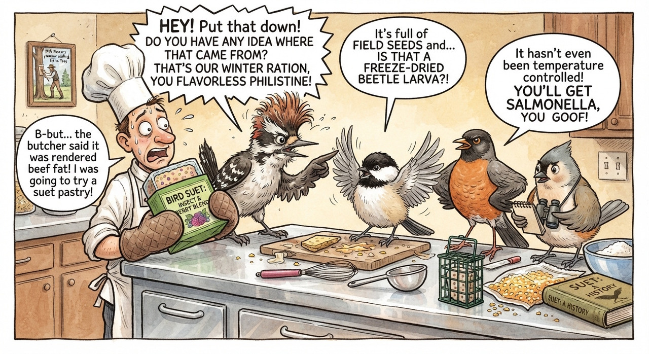 Birds and People Like Suet (but don’t eat what you buy for birds ...