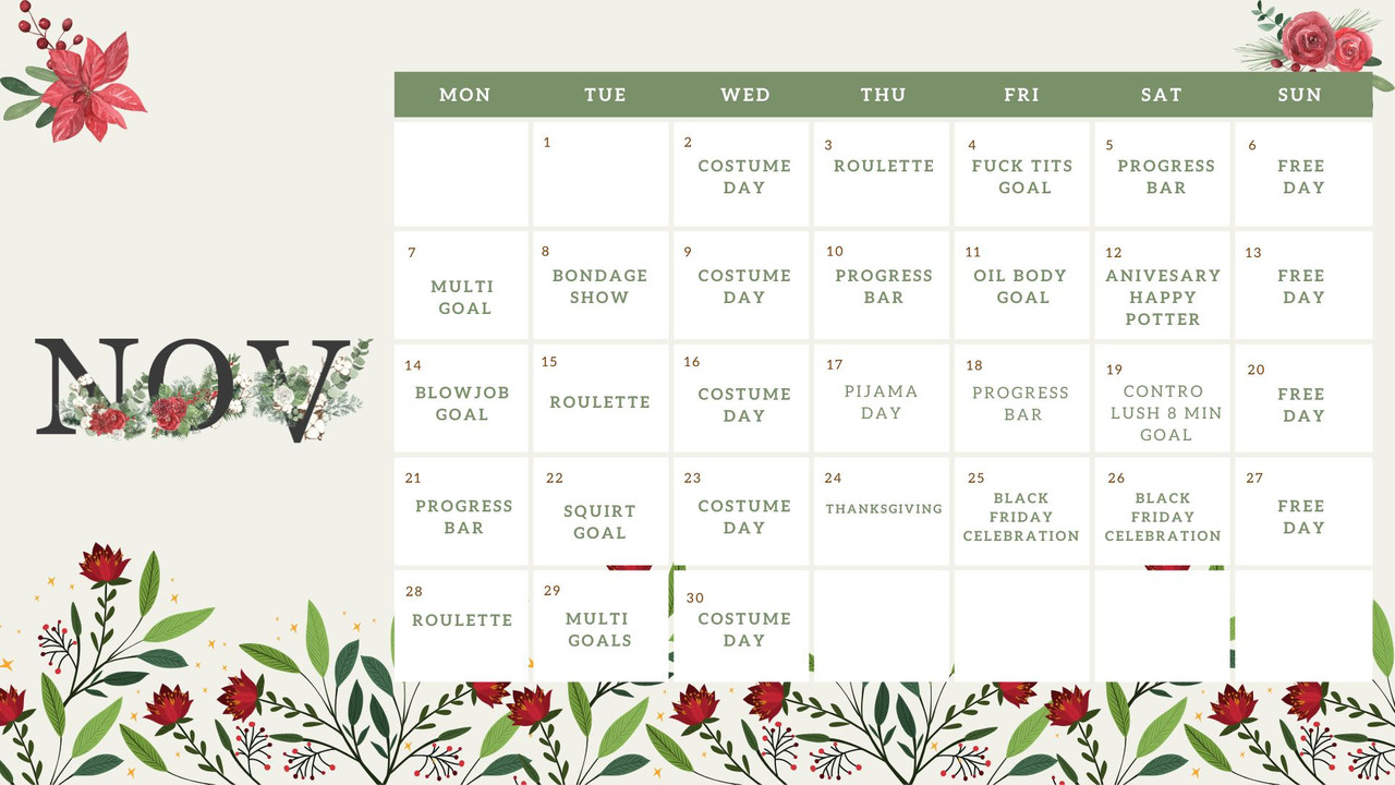 Calendario Acuarela Floral Fondo Colección (12)