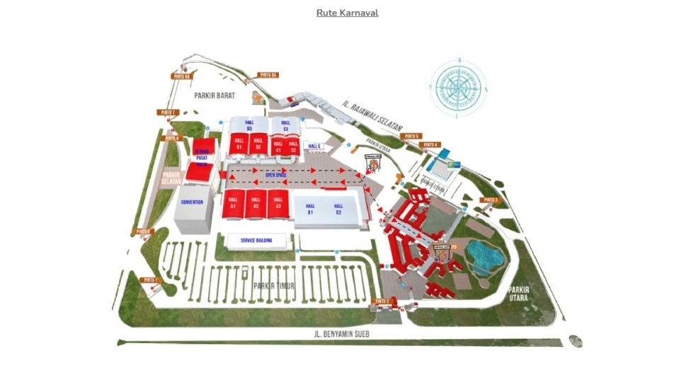Rute karnaval Jakarta Fair 2023.