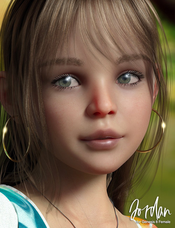 Jordan Hair for Genesis 8 Females Jordan Hair for Genesis 8 Females