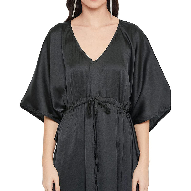 Women Satin Silk Nightdress Lingerie Sleepwear Nightgown Maxi Robe Loungewear - Picture 11 of 125
