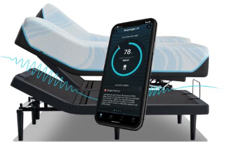 Ein modernes Schlafzimmer, ausgestattet mit einem komfortablen Tempur Bett.