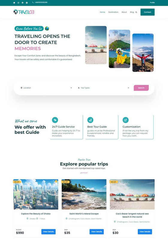 Travel Kib project preview