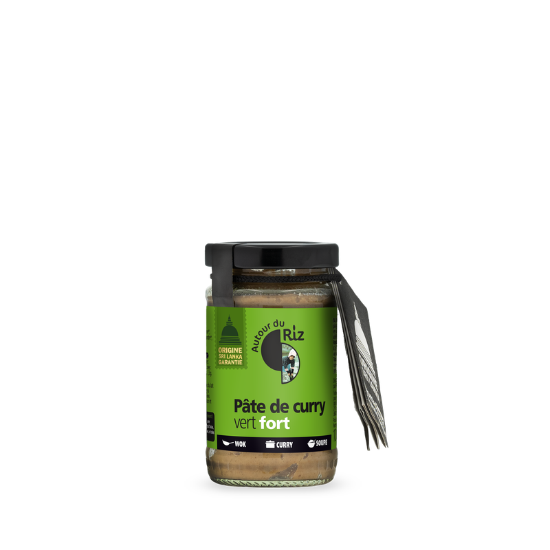 P&acirc;te de curry vert fort, Autour du Riz, 100g