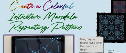 Create a Colorful Intuitive Mandala Repeating Pattern