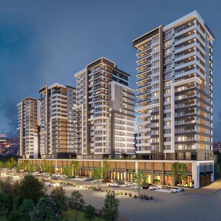 A large residential apartment complex.