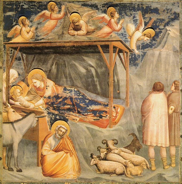Giotto - Scrovegni - Nativity, Birth of Jesus