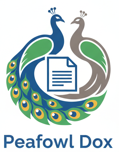 Peafowl Dox Logo