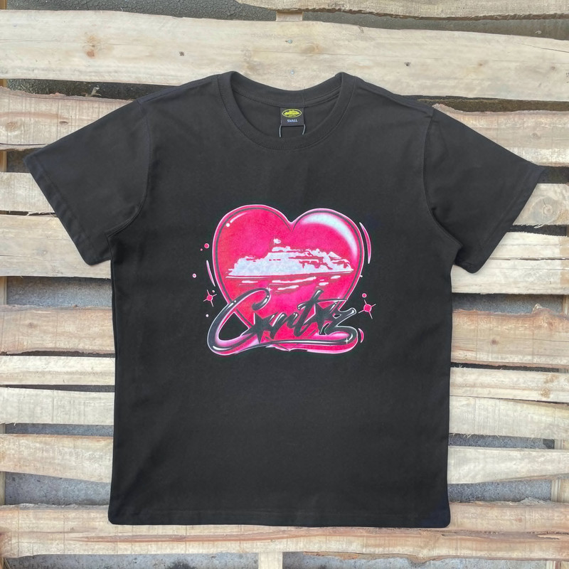 Corteiz Pink Heart Tee