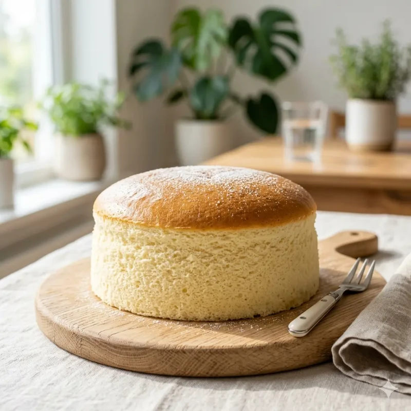 Japanese Cheesecake Viral Jiggly Fluffy Dessert Final Result