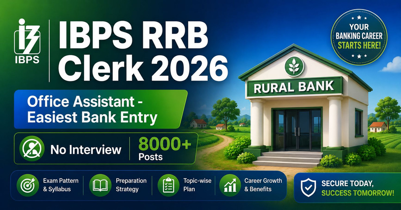 IBPS RRB Clerk 2026 Office Assistant Complete Guide for Regional Rural Banks