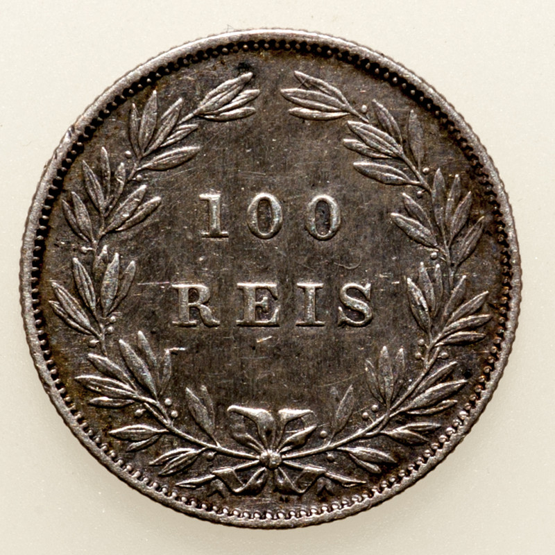 100 reis Portugal Luis I 1879 PAS5975