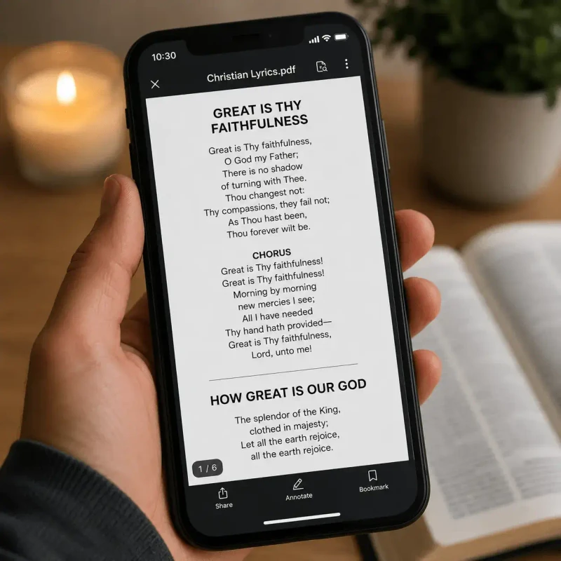 PDF With Lyrics