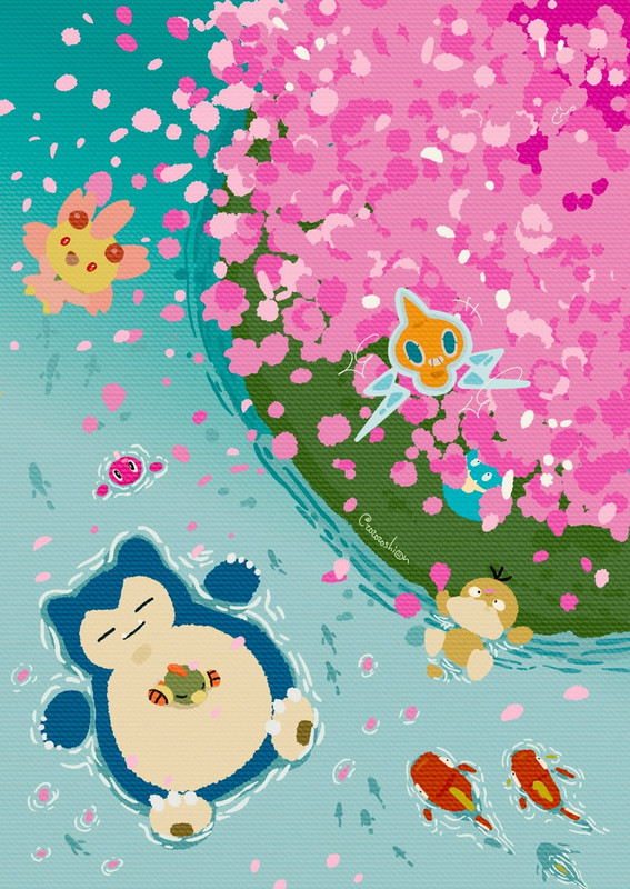 rotom-psyduck-snorlax-magikarp-munchlax-