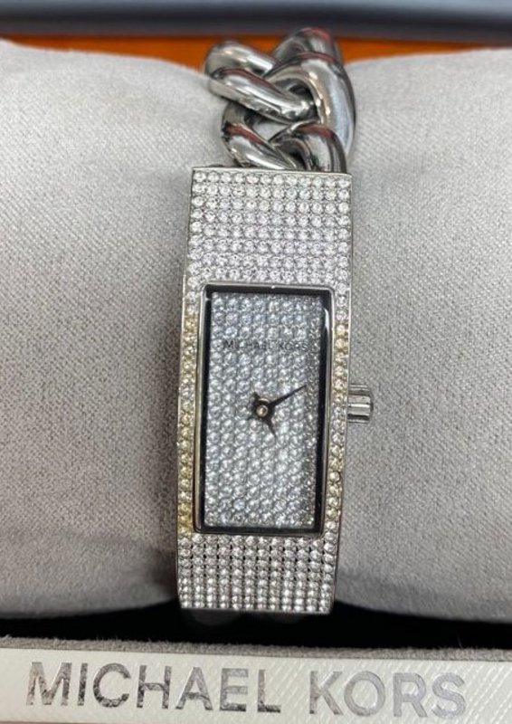 Michael Kors Silver Dial Hayden Glitz Chain Bracelet Womens  display picture 3