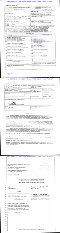 Bankruptcy malpractice suit filed against Christopher Barclay and Jesse Finalyson