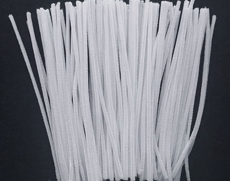 Set chelines gamuzados Blancos para Decoración de muñecos y Navi
