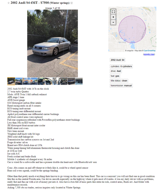 Orlando Craigslist Org >> Audizine Forums Orlando Craigslist Org >> Audizine Forums