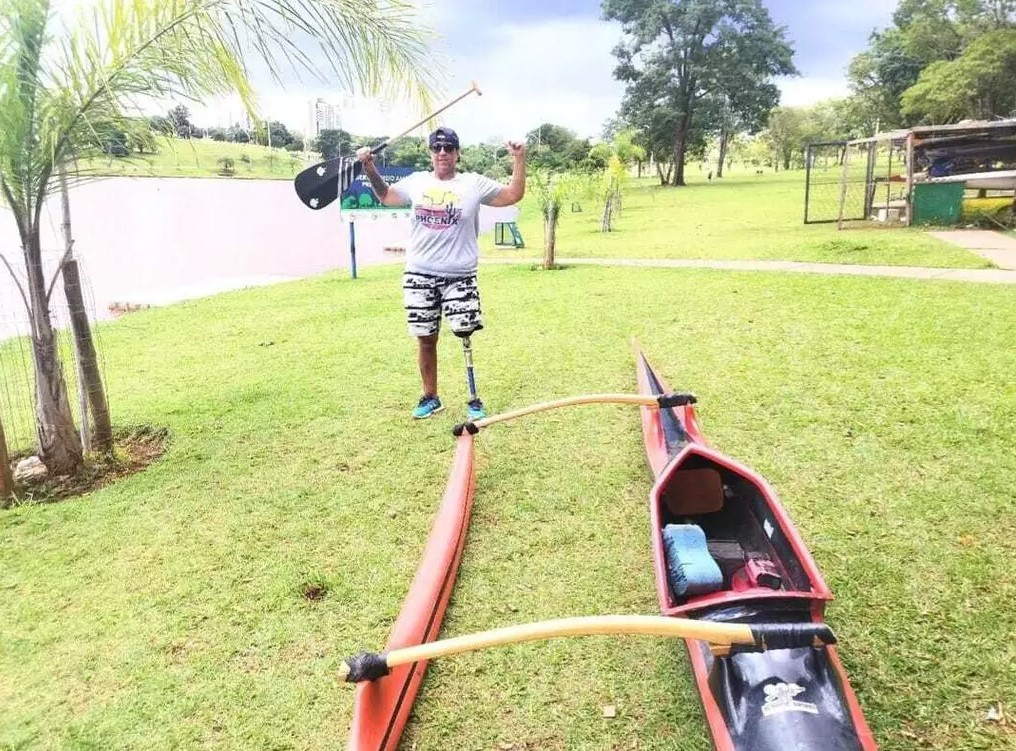 Vanessa sofreu acidente há 1 ano e 7 meses e recomeçou na canoagem. (Foto: Arquivo pessoal)