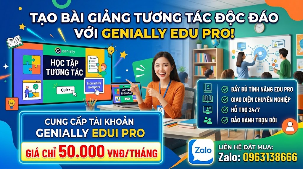 genially pro 50k tháng