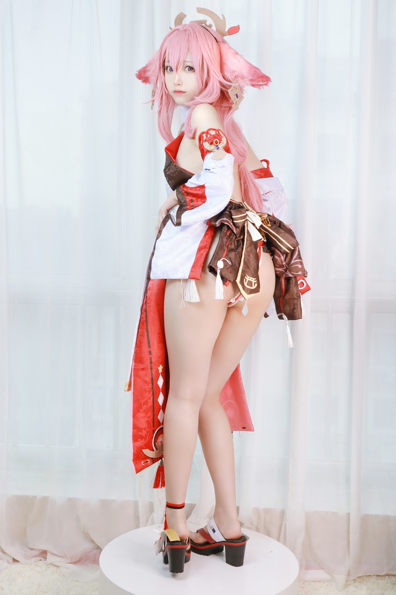 Asagiriai（愛ちゃん）原神 八重神子 Yae Miko Cosplay写真图集 35P (465MB)插图2