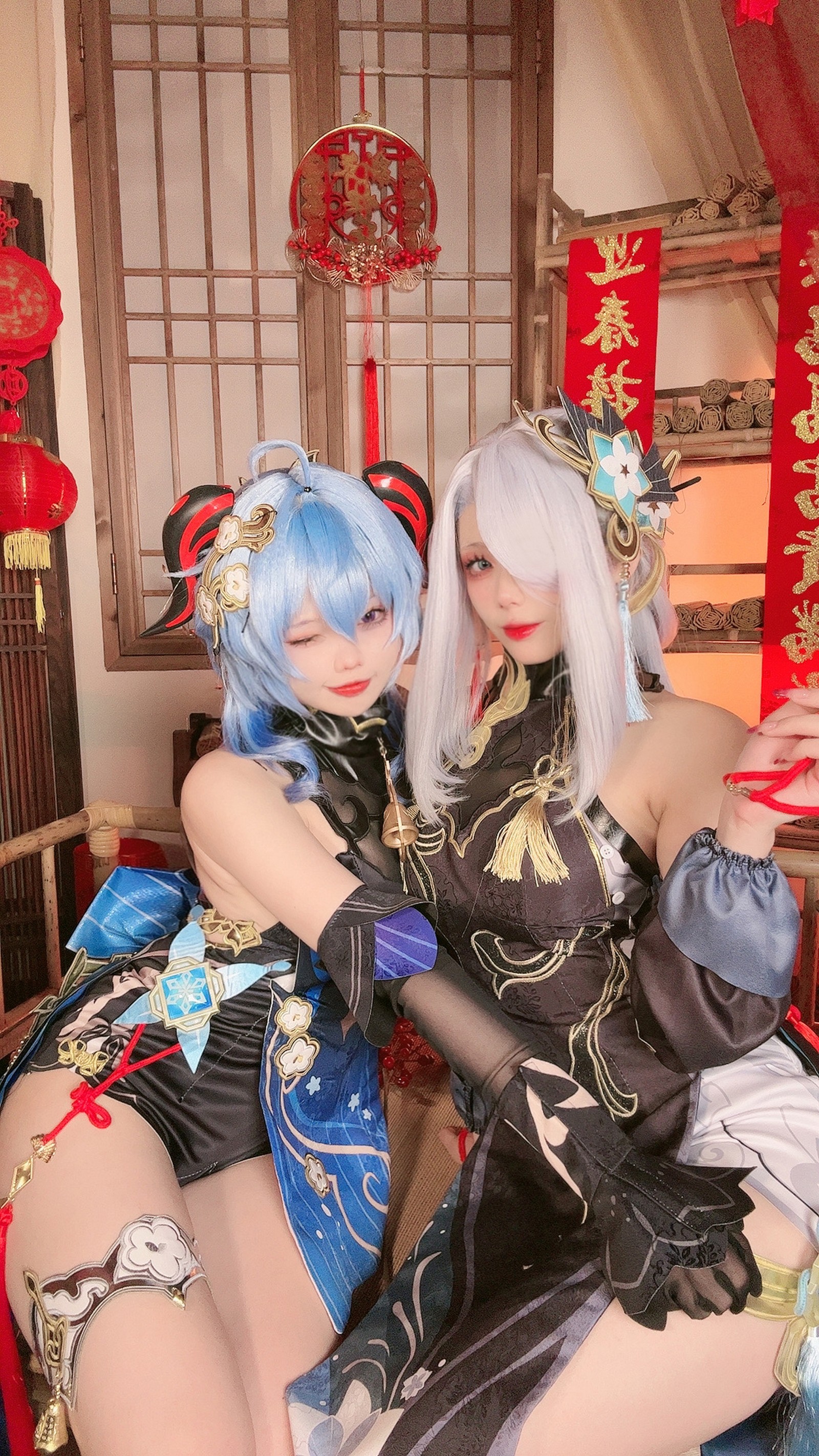 小瑶幺幺 &九言 原神新春 Cosplay 写真集【34P + 8V｜128.5MB】插图1