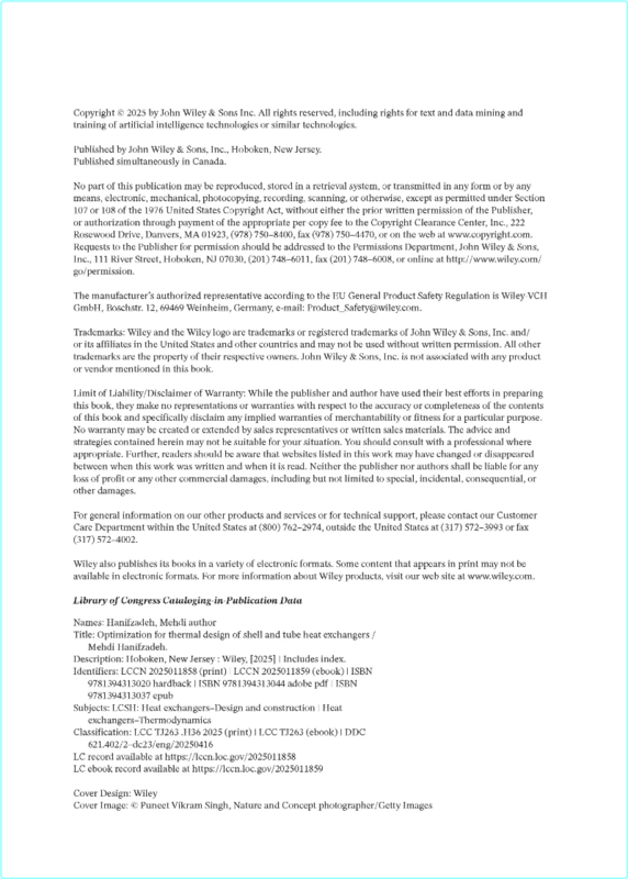 Hanifzadeh M Optimization For Thermal Design Shell Tube Heat Exchangers 2025