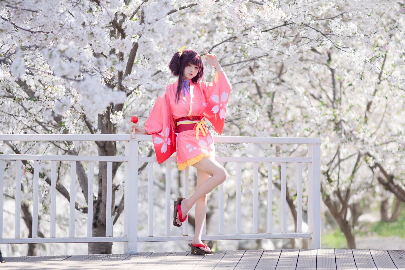 九柒喵 – 甲铁城的卡巴内瑞 无名和服 COS（34P-145M）和风主题高质写真插图4