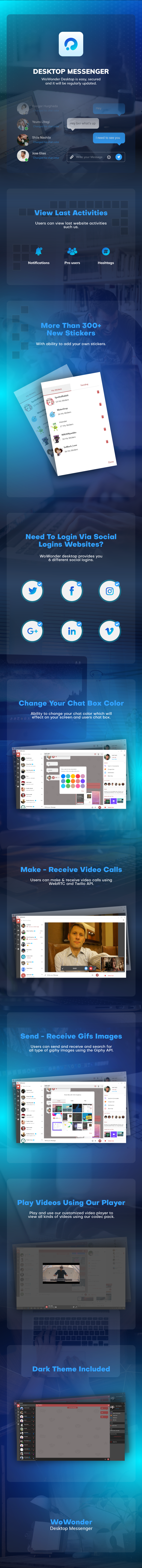 WoWonder Desktop - A Windows Messenger For WoWonder Social Script - 3