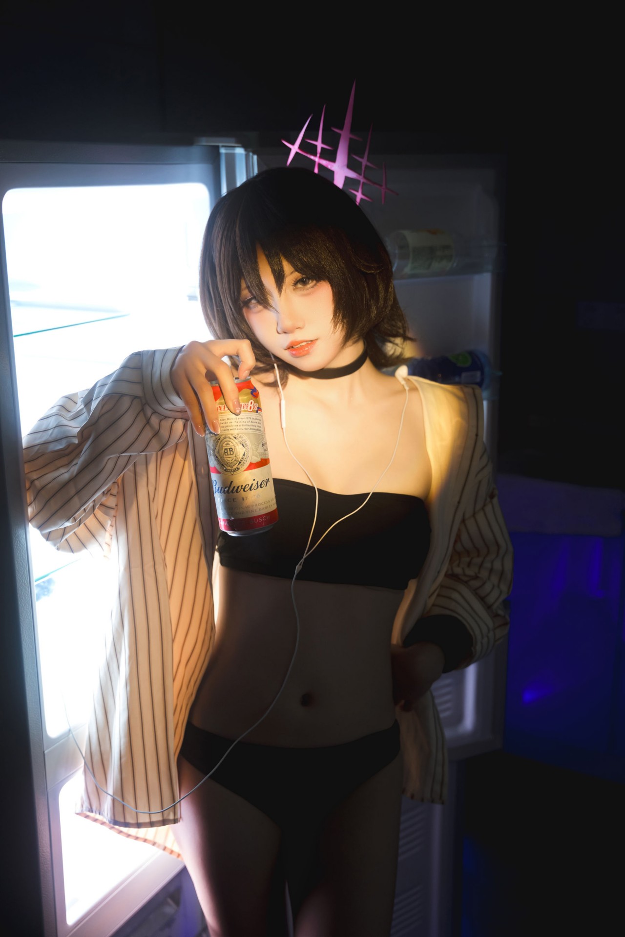 纸悦etsu_ko《美咲泳装》作品写真，好看的抹胸小美女插图1